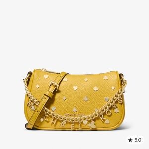 Michael Kors Gold-Accent Yellow Crossbody Bag
